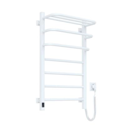 FORTIS Elektrischer Badheizkörper mit Thermostat, 350 W/230 V, 80,6 cm, IP44, Weiß, rechts