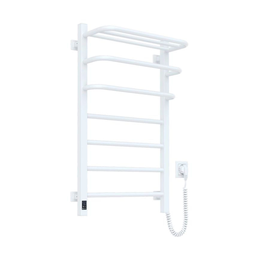 FORTIS Elektrischer Badheizkörper mit Thermostat, 350 W/230 V, 80,6 cm, IP44, Weiß, rechts