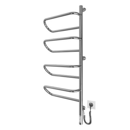 Elektrischer schwenkbarer Handtuchwärmer ELECTRA 120W/230V 102,5x44,5 cm Edelstahl/Chrom, rechts
