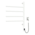 Elektrischer drehbarer Handtuchwärmer mit Thermostat ARABESQUE 60 W 65 x 49 cm weiß