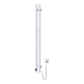 Elektrischer Handtuchheizkörper mit Thermostat SILOUETTE 70W 120x9 cm weiß, rechtsseitig