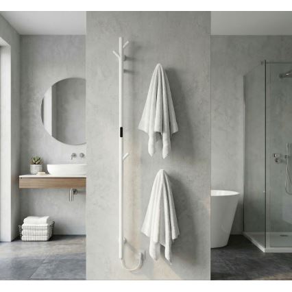 Elektrischer Handtuchwärmer 172 cm 46 W weiß