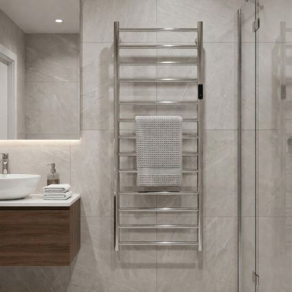 Elektrischer Handtuchwärmer 45x132 cm 180W Edelstahl