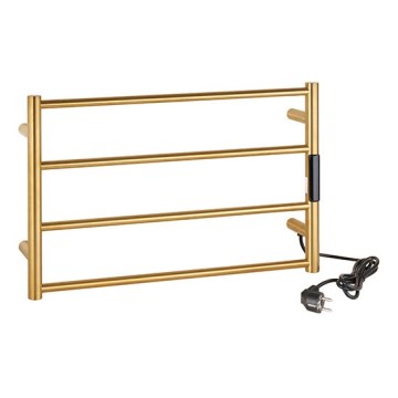 Elektrischer Handtuchwärmer 56x37 cm 36W Edelstahl/Gold
