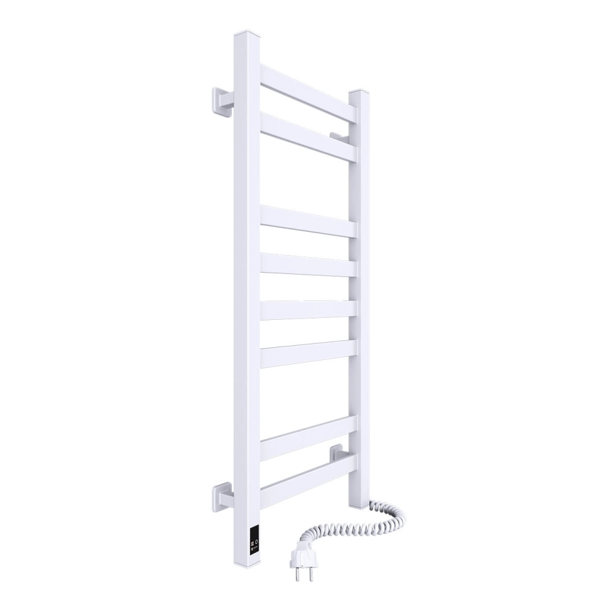 Elektrischer Handtuchwärmer mit Thermostat AVANGARD 105W 80x36 cm, weiß, rechts