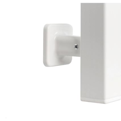 Elektrischer Handtuchwärmer mit Thermostat SILOUETTE 187W/230V 120,6 cm IP44 weiß rechts eckig