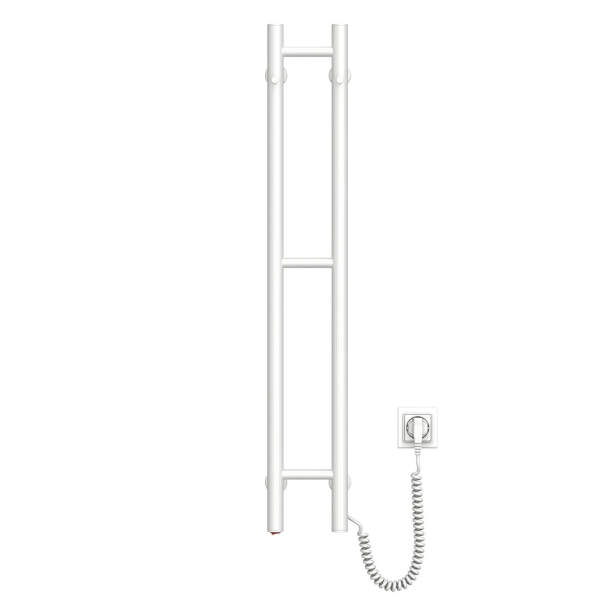 Elektrischer Handtuchwärmer SILOUETTE 46W 100x16 cm  weiß rechts
