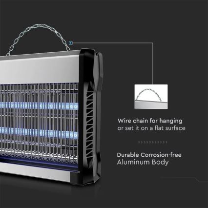 Elektrischer Insektenvernichter 2x10W/230V 80 m²