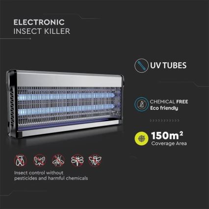 Elektrischer Insektenvernichter 2x20W/230V 150 m²