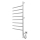 Elektrischer schwenkbarer Handtuchwärmer VEER 95W/230V 102,5x44,5 cm Edelstahl/hochglänzender Chrom