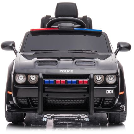 Elektrisches Kinderauto Dodge Challenger Polizei 50W/4500 mAh schwarz/weiß
