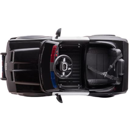 Elektrisches Kinderauto Dodge Challenger Polizei 50W/4500 mAh schwarz/weiß