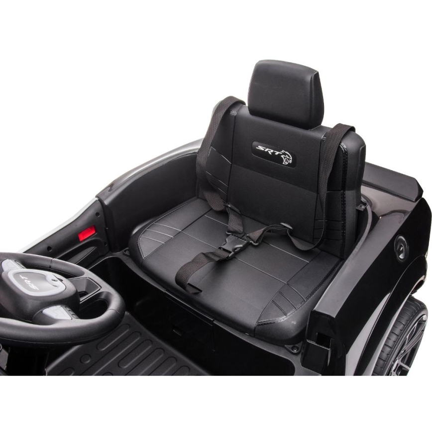 Elektrisches Kinderauto Dodge Challenger Polizei 50W/4500 mAh schwarz/weiß