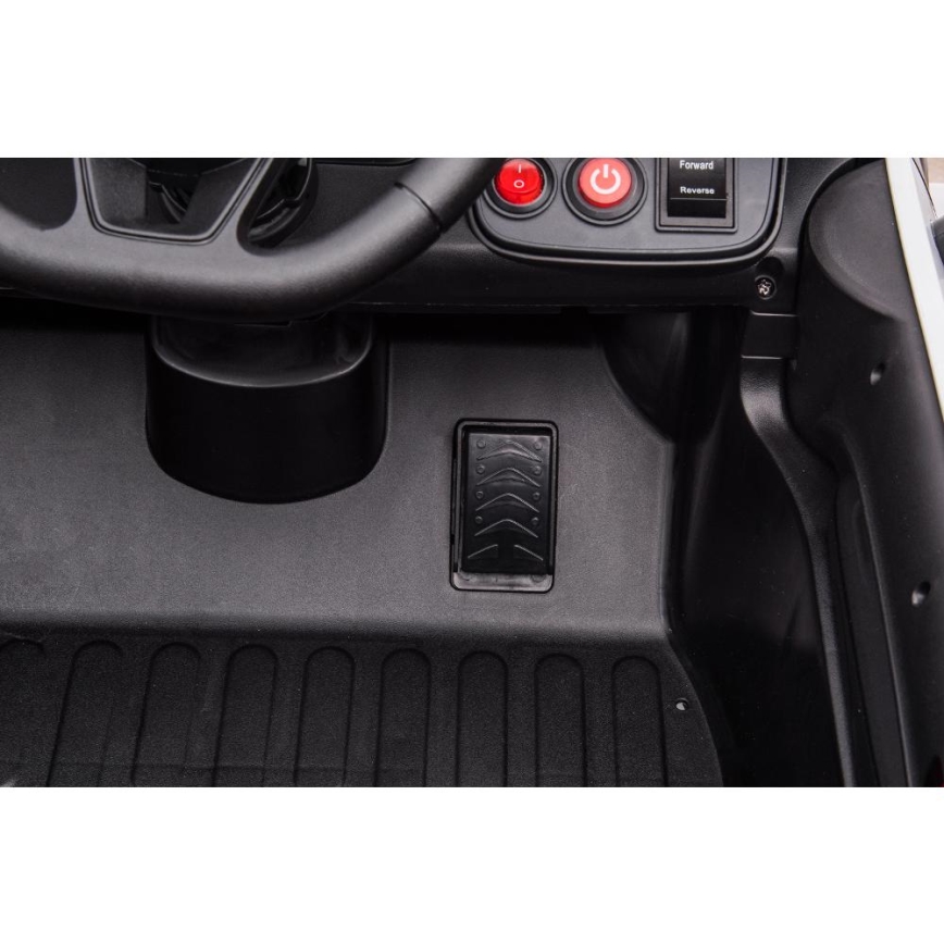 Elektrisches Kinderauto Dodge Challenger Polizei 50W/4500 mAh schwarz/weiß