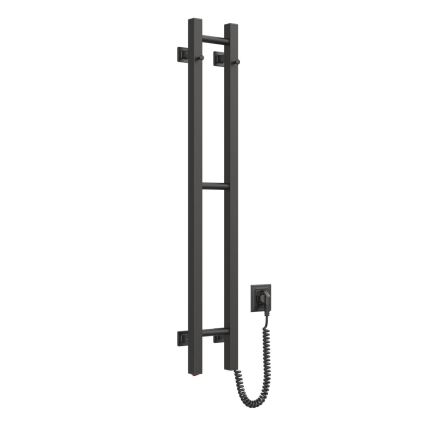 Elektro-Handtuchhalter SILOUETTE 187W/230V 101,1 cm IP44 schwarz rechts eckig