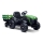 Elektro-Traktor mit Anhänger 2x30W/7000 mAh schwarz/grün + Fernbedienung