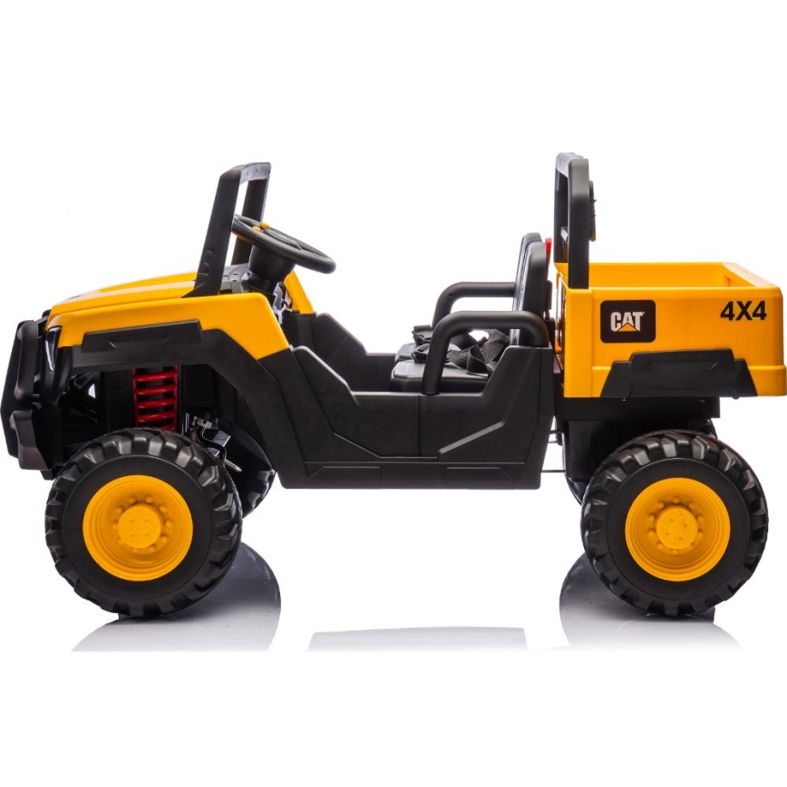 Elektrisches Auto CAT 60W/7500 mAh Gelb/Schwarz + Fernbedienung