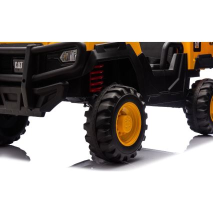 Elektrisches Auto CAT 60W/7500 mAh Gelb/Schwarz + Fernbedienung