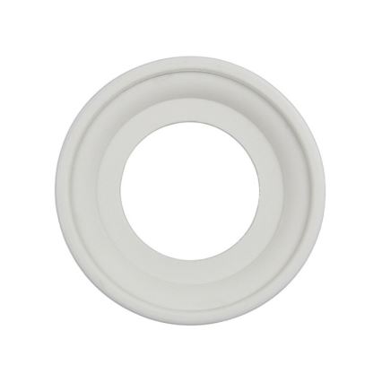 Elhard - Keramische Retro-Steckdose für den Wohnbereich mit Rahmen, SCHUKO, 230 V, weiß