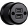 Elhard - Keramische Retro-Steckdose mit 2x USB-A, schwarz