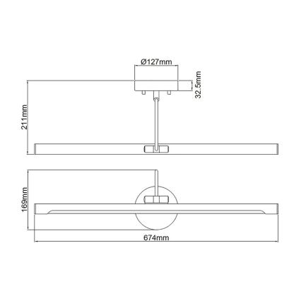Elstead ALTON-PL-L-BLK - LED dimmbare Bilderleuchte ALTON LED/10W/230V schwarz