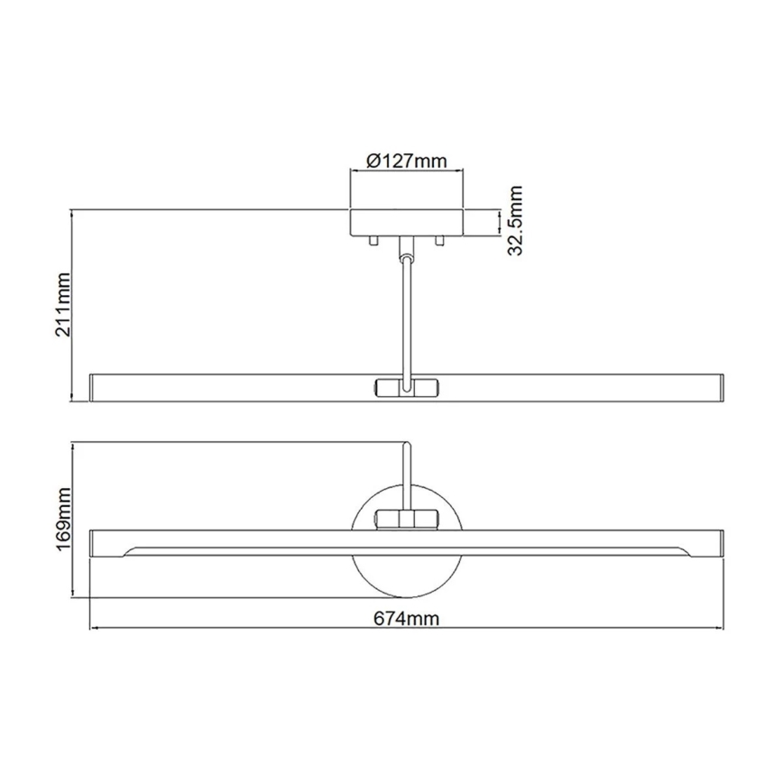 Elstead ALTON-PL-L-BLK - LED dimmbare Bilderleuchte ALTON LED/10W/230V schwarz