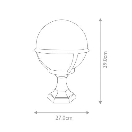 Elstead - Außenlampe GLENBEIGH 1xE27/100W/230V IP44