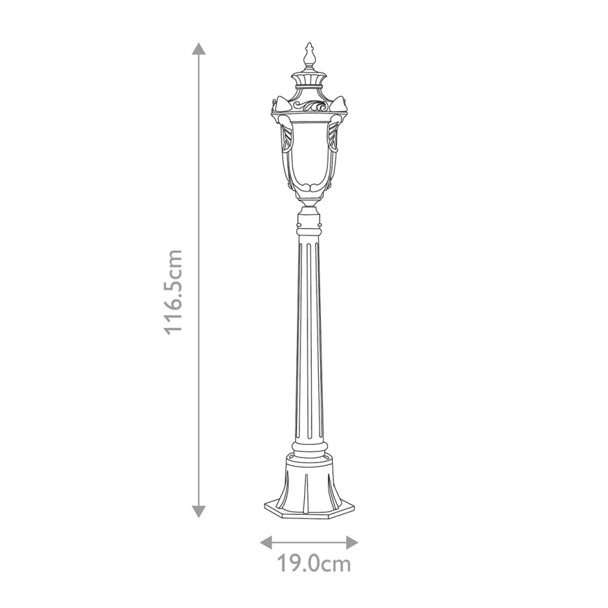 Elstead - Außenlampe PHILADELPHIA 1xE27/100W/230V IP44 schwarz