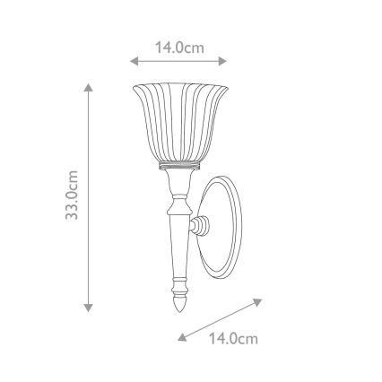 Elstead - LED-Wandleuchte für Badezimmer DRYDEN 1xG9/3W/230V IP44