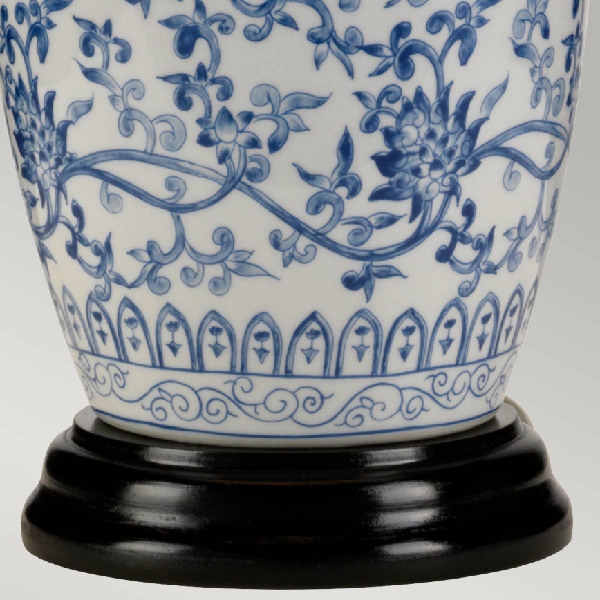 Elstead - Tischleuchte BLAU GINGER JAR 1xE27/60W/230V
