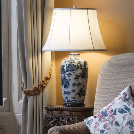 Elstead - Tischleuchte BLAU TRADITIONAL 1xE27/60W/230V