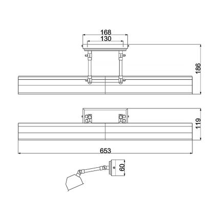 Elstead - Bilderleuchte CHAWTON 4xE14/40W/230V glänzender Chrom