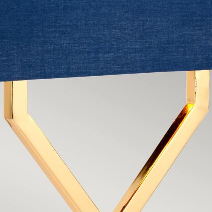 Elstead - Tischleuchte CROSS 1xE27/60W/230V golden/blau