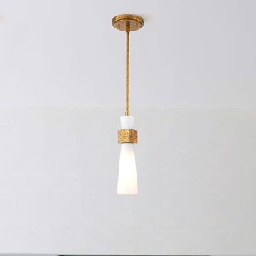 Elstead - Deckenleuchte an Stange KRISTY 1xE27/40W/230V Ø 15,2 cm kupferfarben