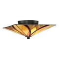 Elstead - Deckenleuchte Tiffany ASHEVILLE 2xE27/60W/230V