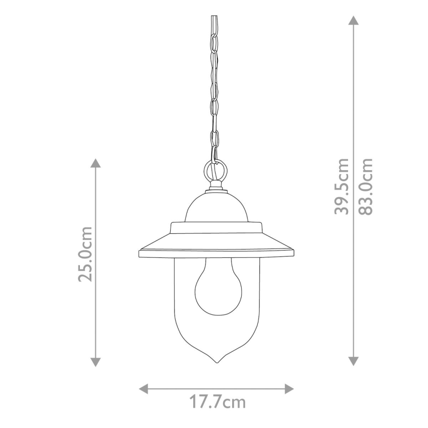 Elstead FE-ALLIER-P-WW - Ketten-Kronleuchter ALLIER 1xE27/60W/230V Eiche