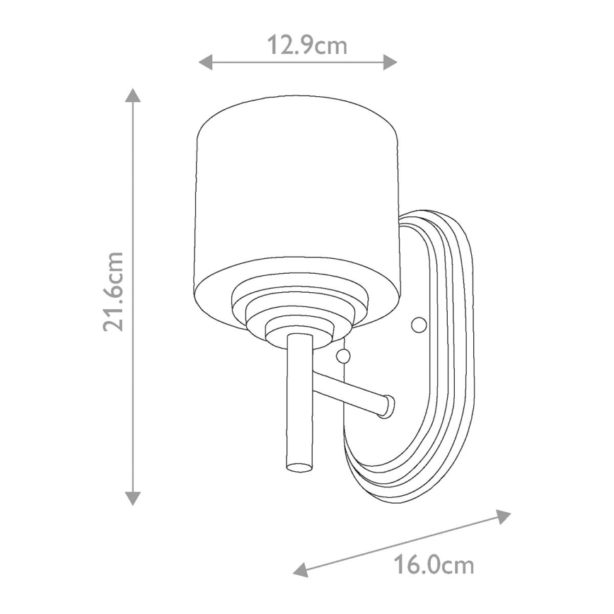 Elstead FE-MALIBU1-BATH - LED Badezimmerwandleuchte MALIBU 1xG9/3W/230V IP44