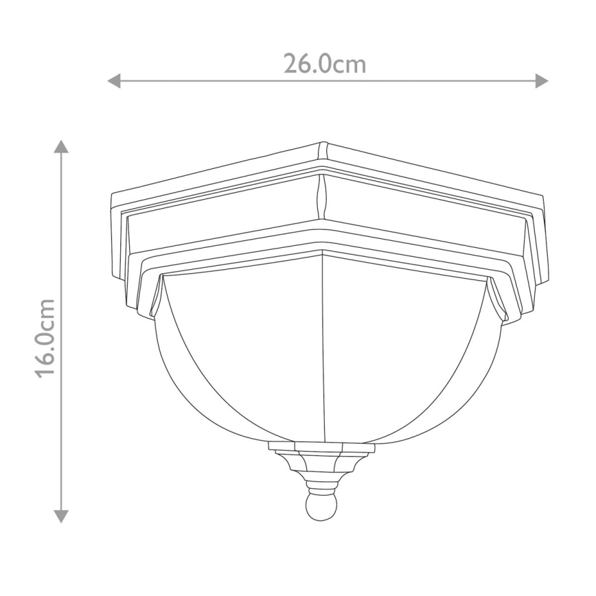 Elstead GZH-FF12 - Außendeckenleuchte FAIRFORD 2xE27/40W/230V IP44