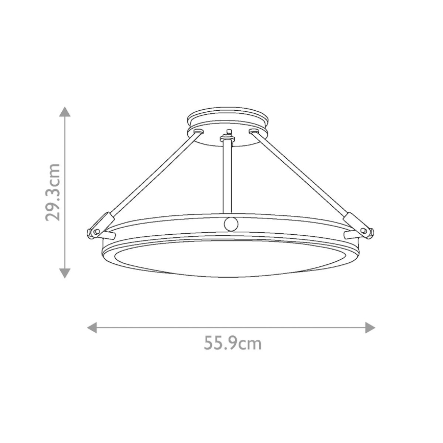 Elstead HK-COLLIER-SF-M - Aufsatzkronleuchter COLLIER 4xE14/60W/230V
