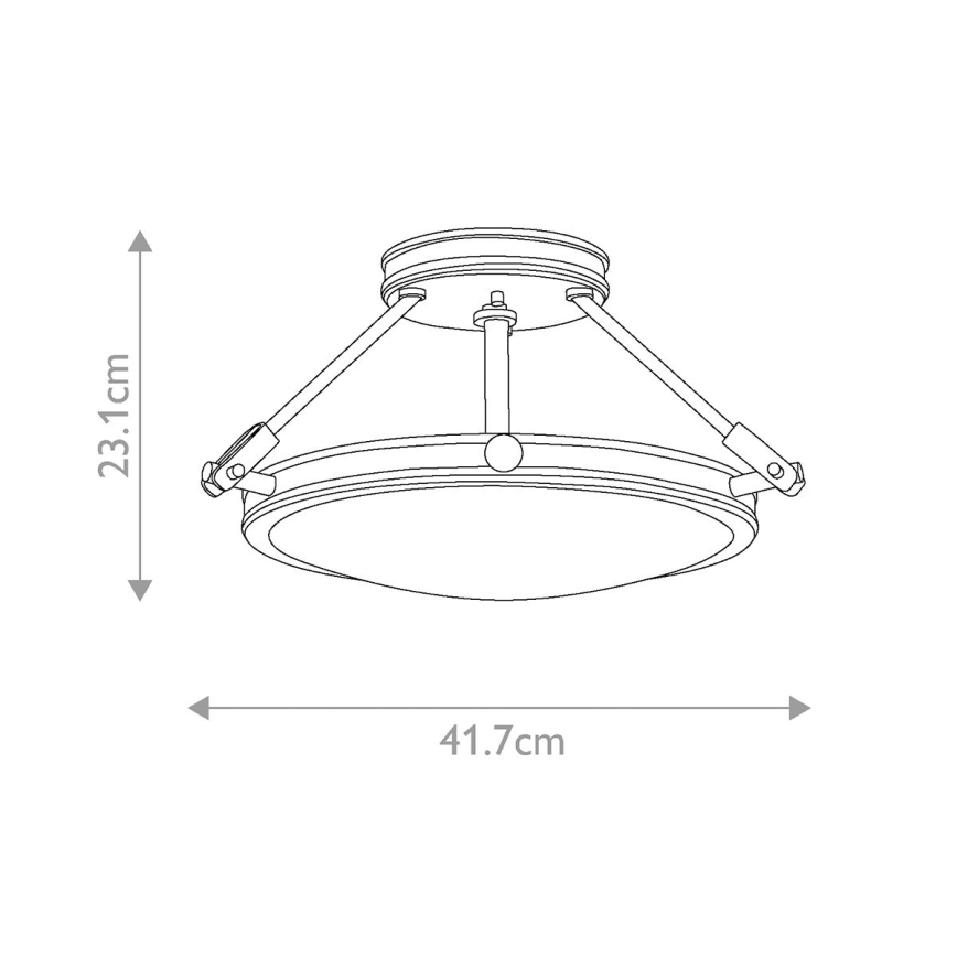 Elstead HK-COLLIER-SF-S - Aufsatzkronleuchter COLLIER 3xE14/60W/230V