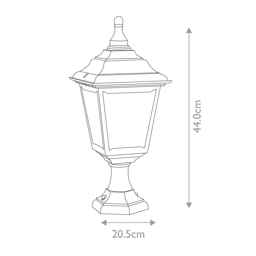 Elstead KERRY-PED-POR - Außenlampe KERRY 1xE27/100W/230V IP44