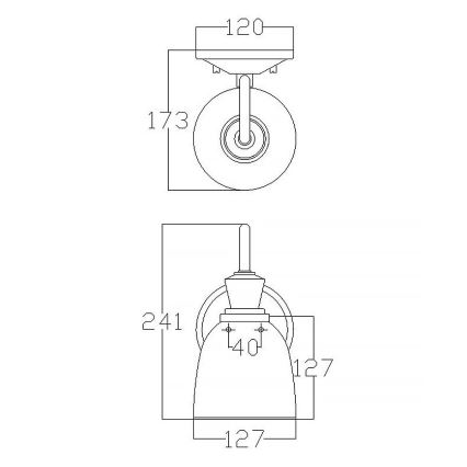 Elstead KL-CORA1-BATH - LED Badezimmerwandleuchte CORA 1xG9/3W/230V IP44