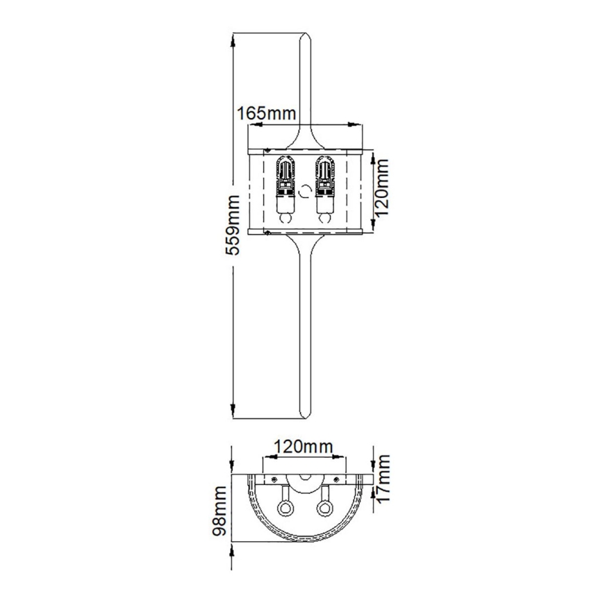 Elstead - LED-Badezimmerleuchte MONA 2xG9/3,5W/230V IP44 matt Chrom