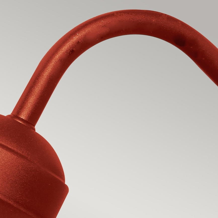 Elstead - Außenwandleuchte KLAMPENBORG 1xE27/60W/230V IP44 rot