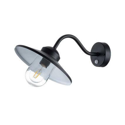 Elstead - Außenwandleuchte mit Sensor KLAMPENBORG 1xE27/60W/230V IP44