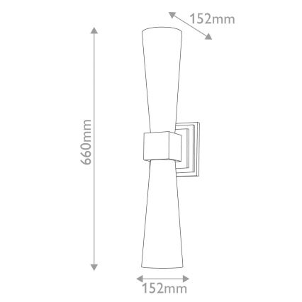 Elstead - LED Badezimmer-Wandleuchte KRISTY 2xG9/4W/230V IP44 kupferfarben