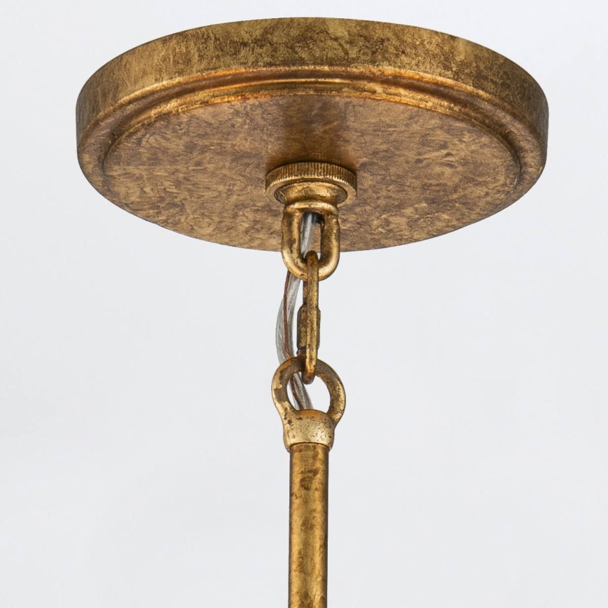 Elstead - Deckenleuchte an Stange KRISTY 4xE27/40W/230V kupferfarben