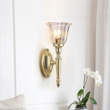 Elstead - LED Badezimmer-Wandleuchte DRYDEN 1xG9/3W/230V IP44 goldfarben