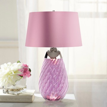 Elstead - LED-Tischleuchte LENA 1xE27/40W/230V + 1xGU10/7W 74 cm rosa