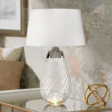Elstead - LED-Tischleuchte LENA 1xE27/40W/230V + 1xGU10/7W 74 cm weiß